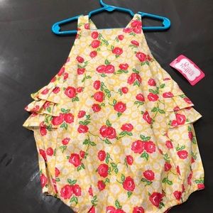 Ricrac and Ruffles Bubble 24mo/2t runs big